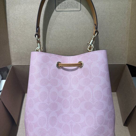 Coach Rowan Bucket Bag In Signature Canvas With Charms - Picture 2 of 9